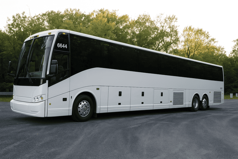exterior of Saginaw Charter Bus coach bus