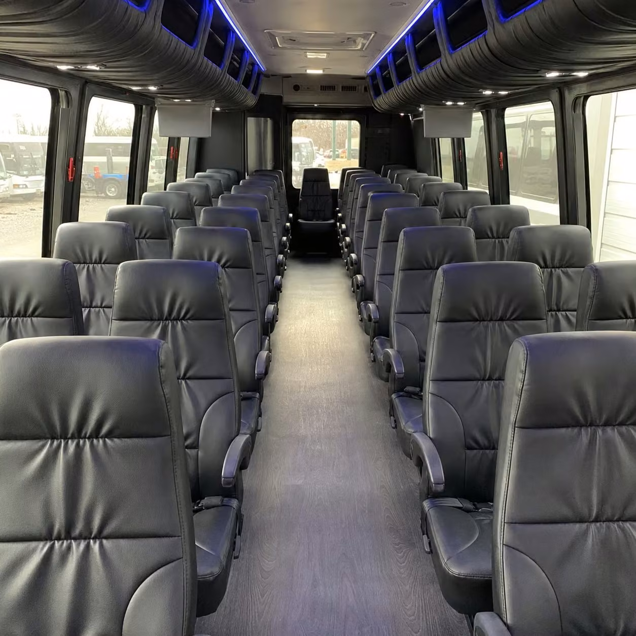 28 passenger minibus interior